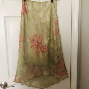 LaBelle Vintage Skirt .Size 9. Color Light Green